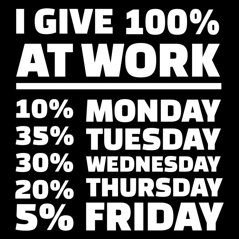 I give 100% at work