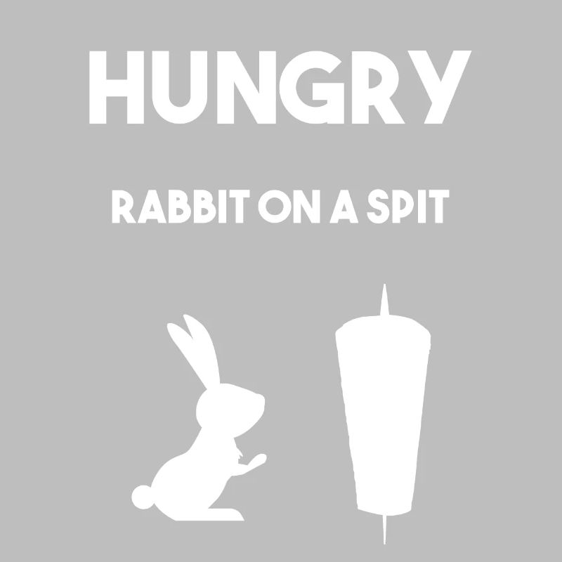 Rabbit on a spit withe