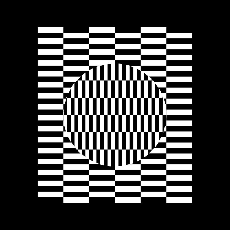 Imagination d'illusion de perception de grille visuelle