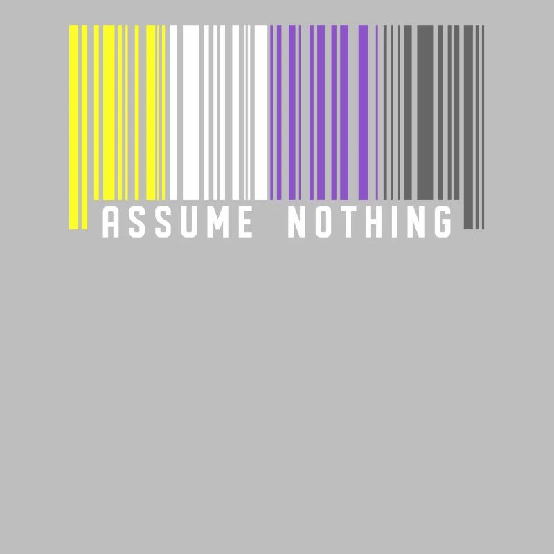 Nonbinary | Non-Binary Pride Barcode Flag