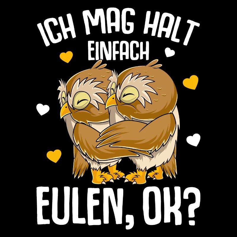 Ich mag halt Eulen Kinder Damen Mädchen Eule