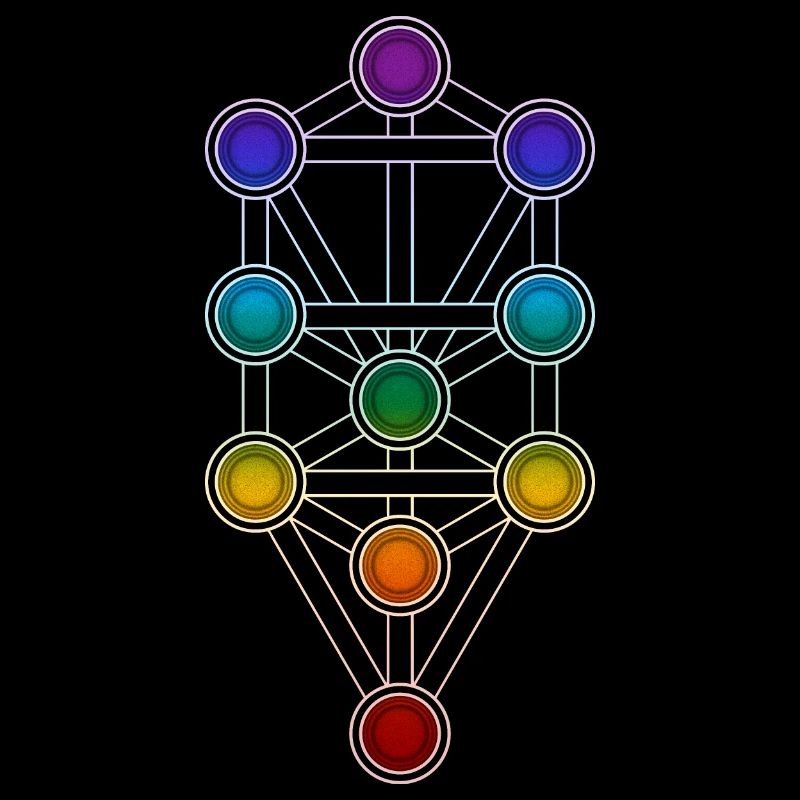 Baum des Lebens Sephiroth Chakra Kabbala Matrix