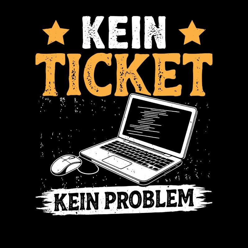 Ordinateur de nerd PAS DE TICKET PAS DE PROBLÈME DRÔLE