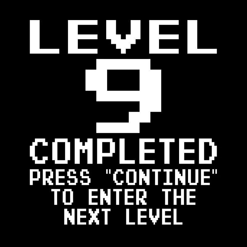 Level 9 Complete 9 Geburtstag Junge Mädchen