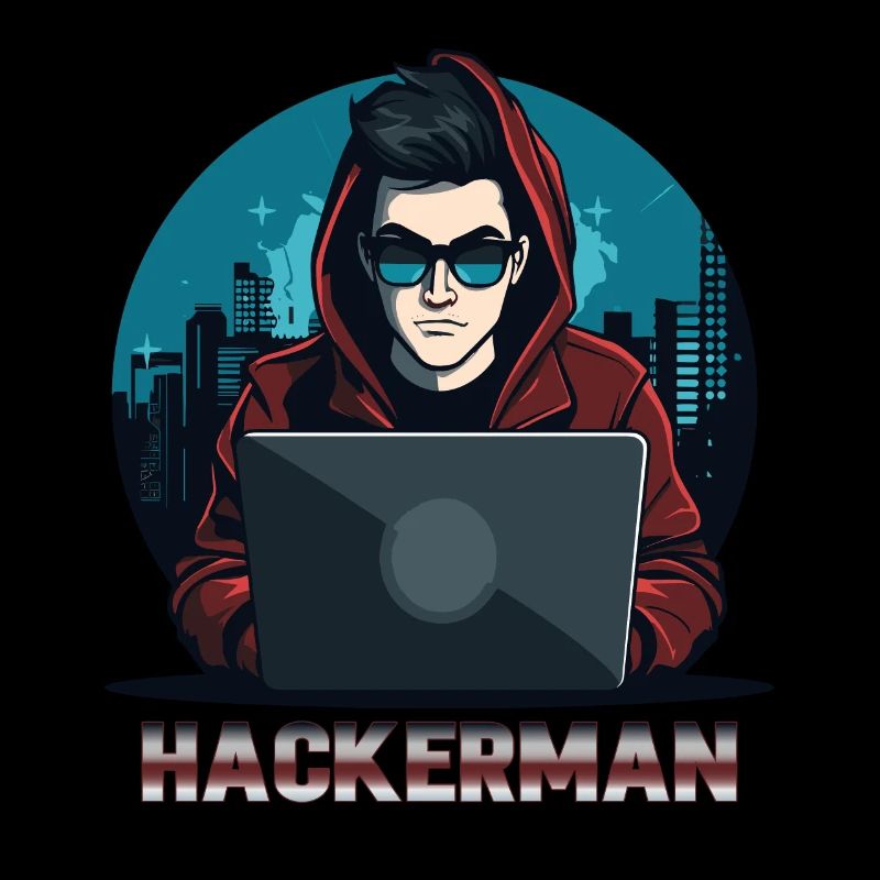 Cool Hacker Coding IT Specialist Hackerman