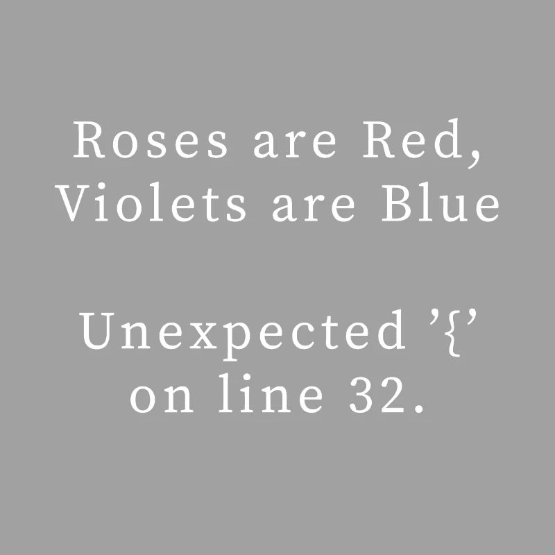 Programmeringsdigt, bug