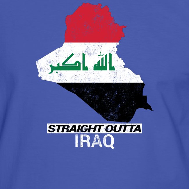Straight Outta Iraq country map & flag
