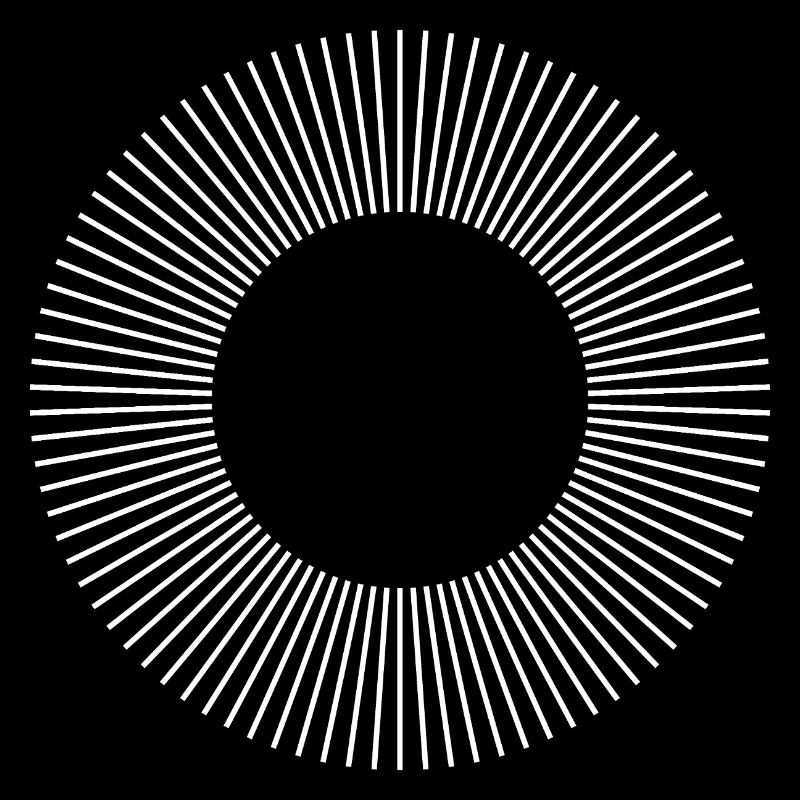 Geometric Sunburst Ring Pattern
