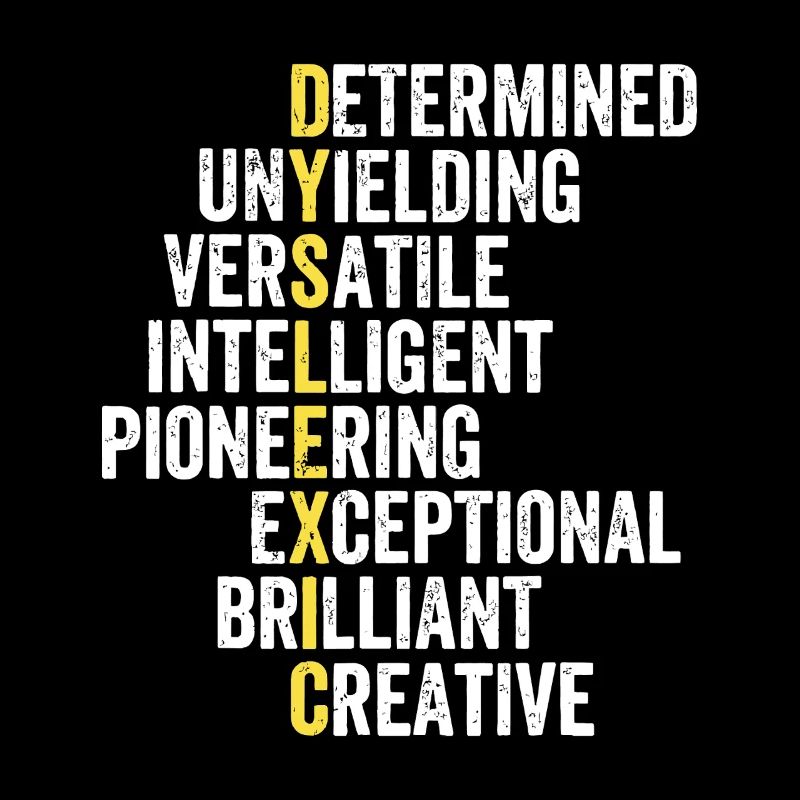 Yellow Accent Adjective Stack