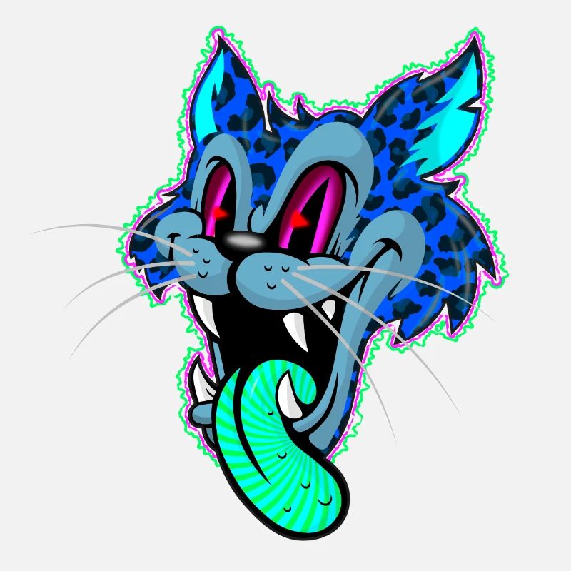 Leopard Comic Psychedelic