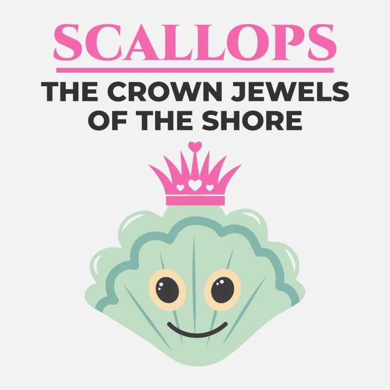 Scallop Seashells Collector Beachcomber Shellfish