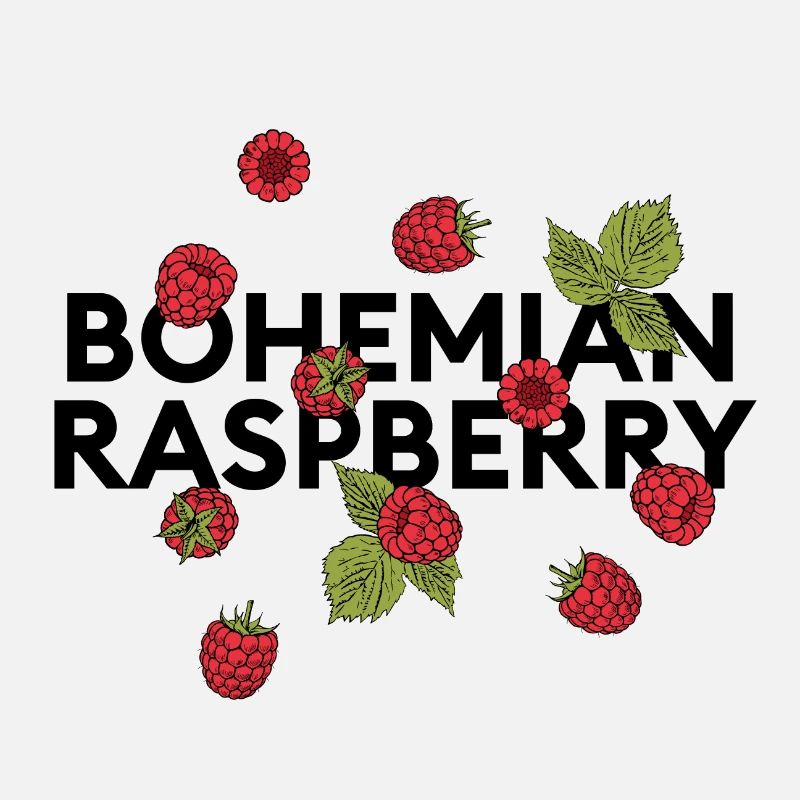 Déclaration « bohemian raspberry » avec framboises