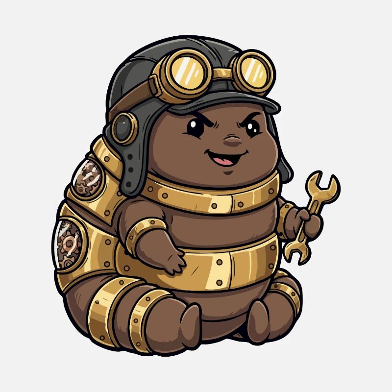 Steampunk Engineer Engineer Brass Crawler