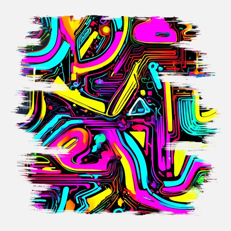 Neon Design abstrait UV Maison Style