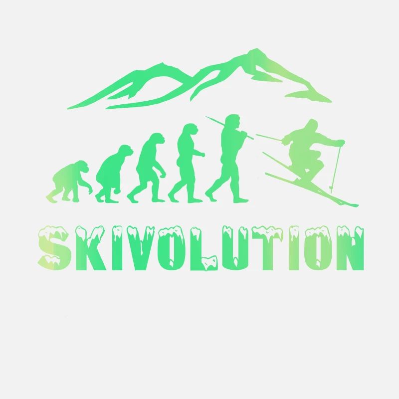 Ski Evolution Skifahrer Schnee Winter