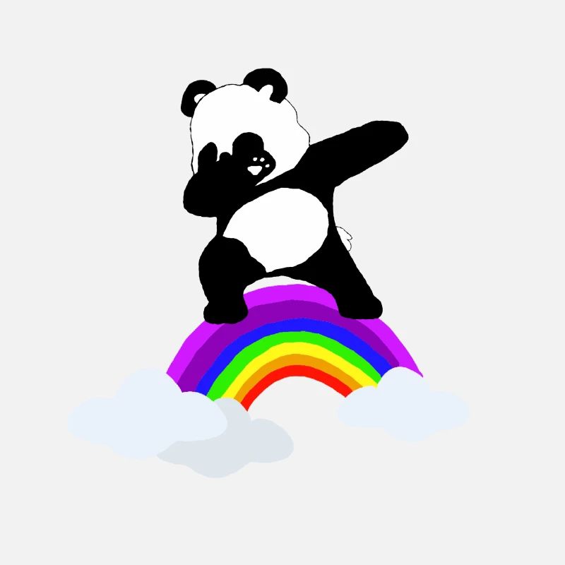 Dabbender panda rainbow kids bébé