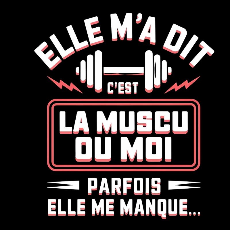 Sie hat mir gesagt, dass es Bodybuilding ist oder ich