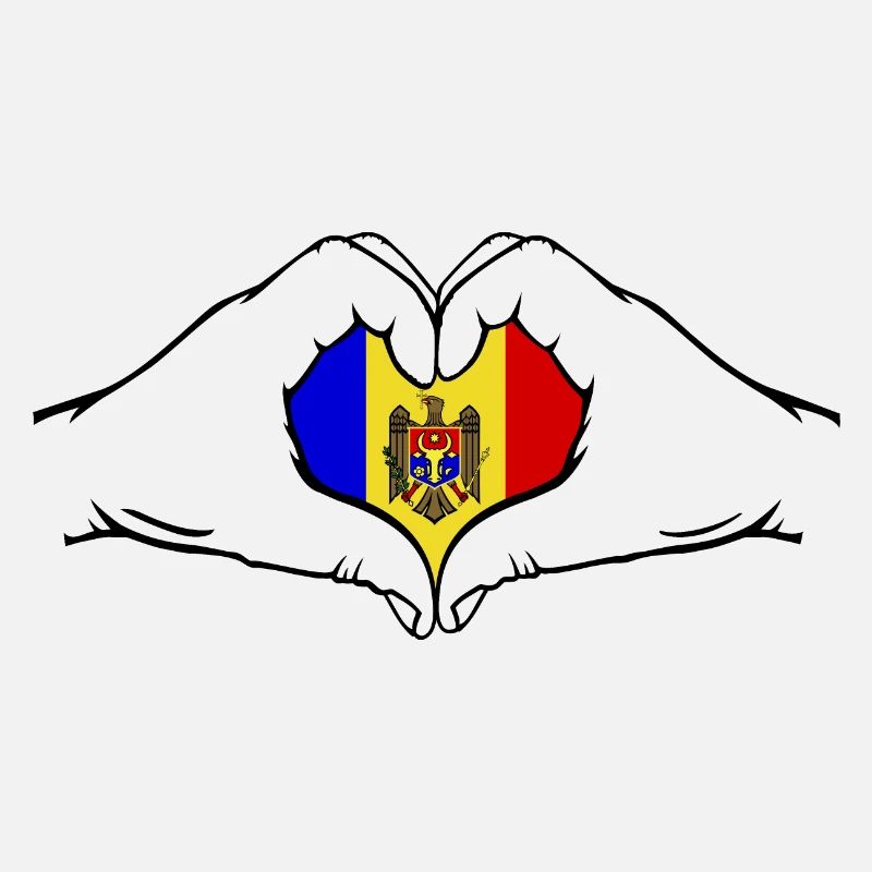 Vltava Flag Heart Shape