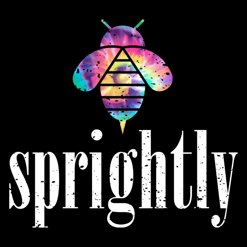 Tie Dye Bee Sprightly Biene Be Sprightly