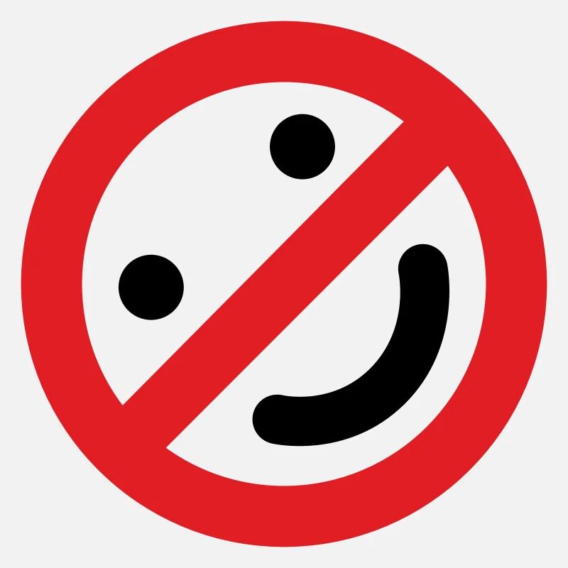 PAS DE SOURIRE.