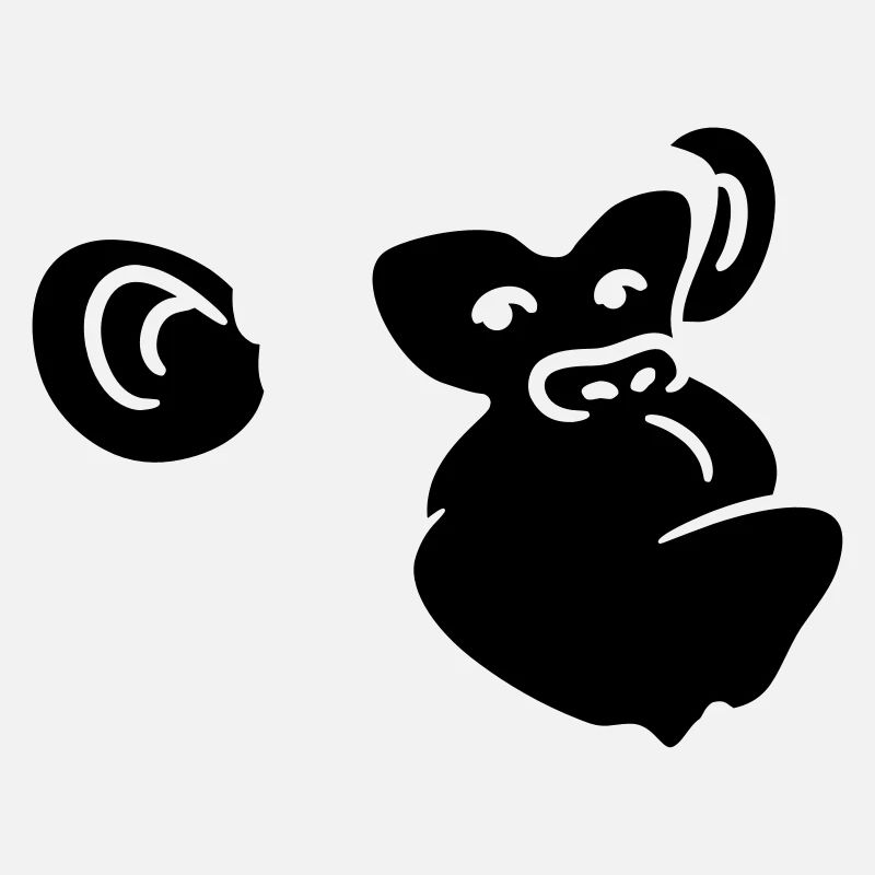 Conception de tête de singe cool