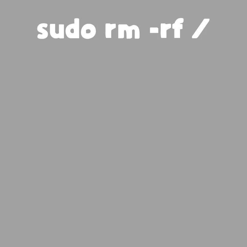 Programmeur Linux sudo rm -rf
