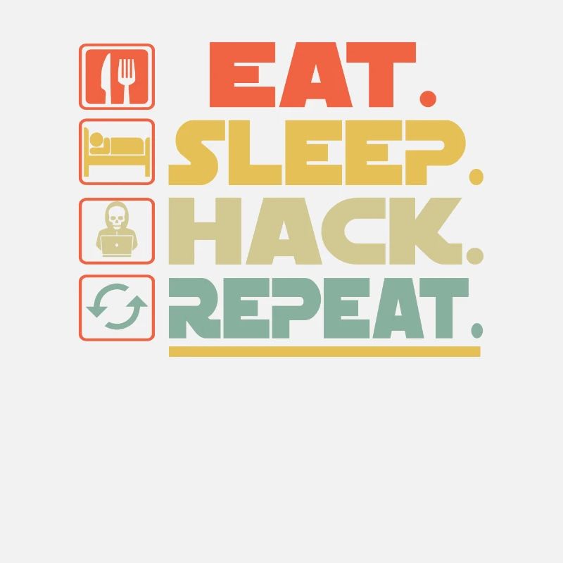 Eat Sleep Hack Répéter