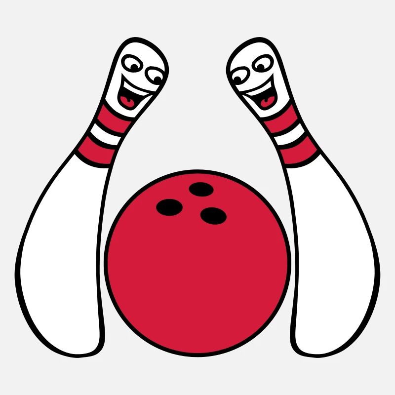 2 Cheeky Comic Bowling Pins