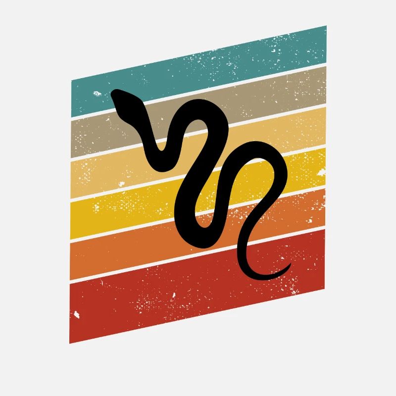 Snake Retro Reptile Python Idée cadeau