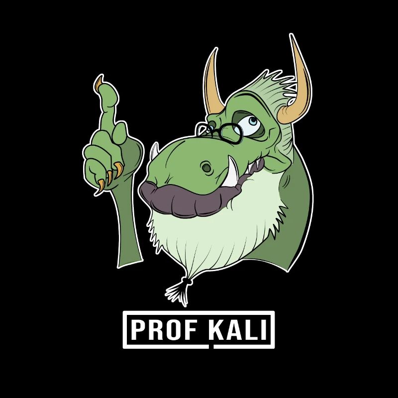 Kali Linux Computer Administrator Tux Dragon Head