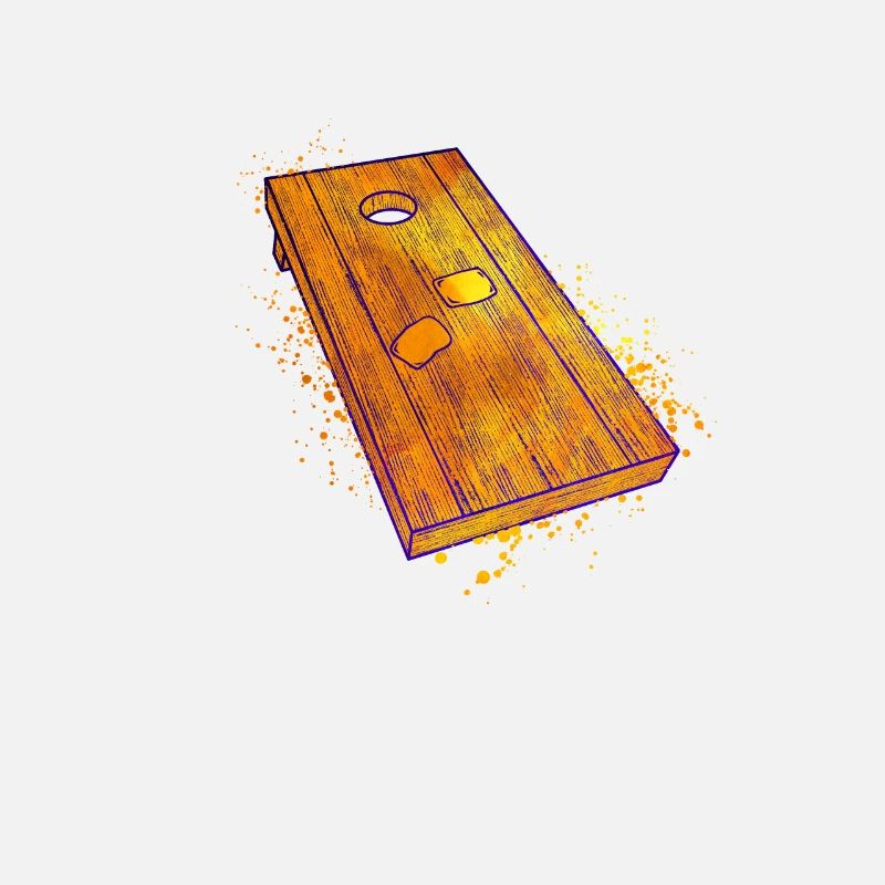 Planche de cornhole colorée