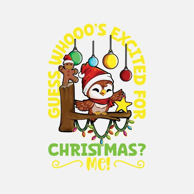 Devinez qui est excité pour Noël - Eule