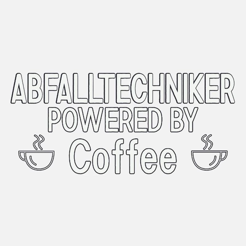 Technicien des déchets alimenté par le café