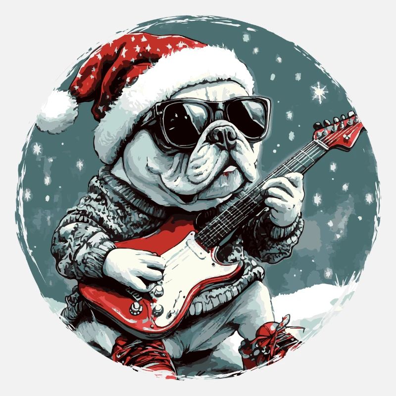 Bouledogue Français Chien Noël Rocker Git