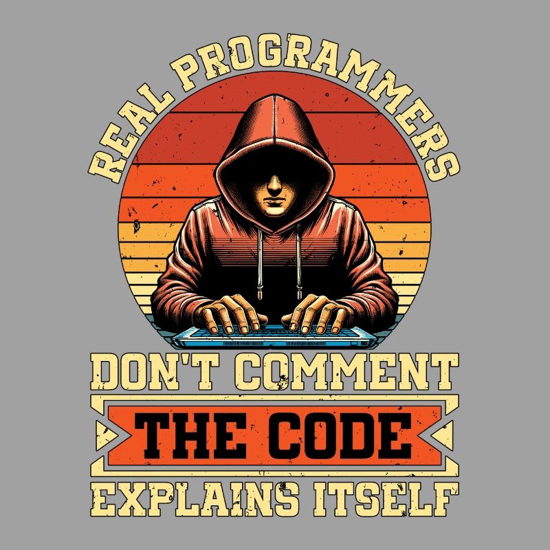 Coder Real Programmers Don't Comment Web Developer