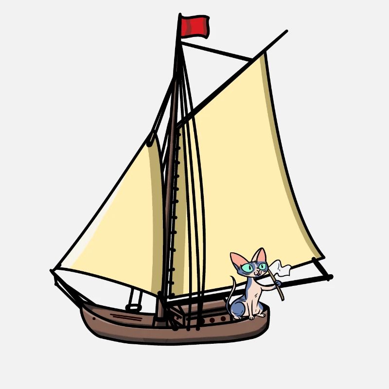 Maritim Sailor Sailing Ship Cat Not Maritim