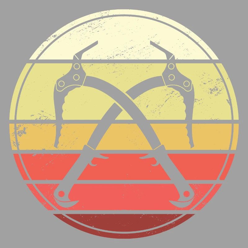 Eisklettern Retro Eispickel Eiskletterer