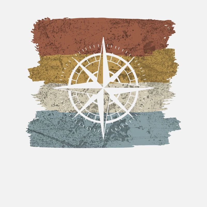 Retro style compass navigation tool