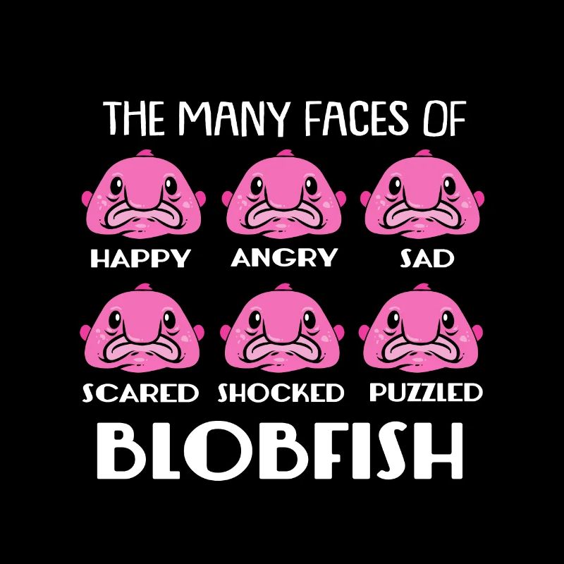 Blobfisch Tiefsee Grumpy Introvertiert Geschenk