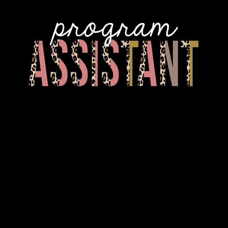 Program Assistant Leopard Print Funny Gift