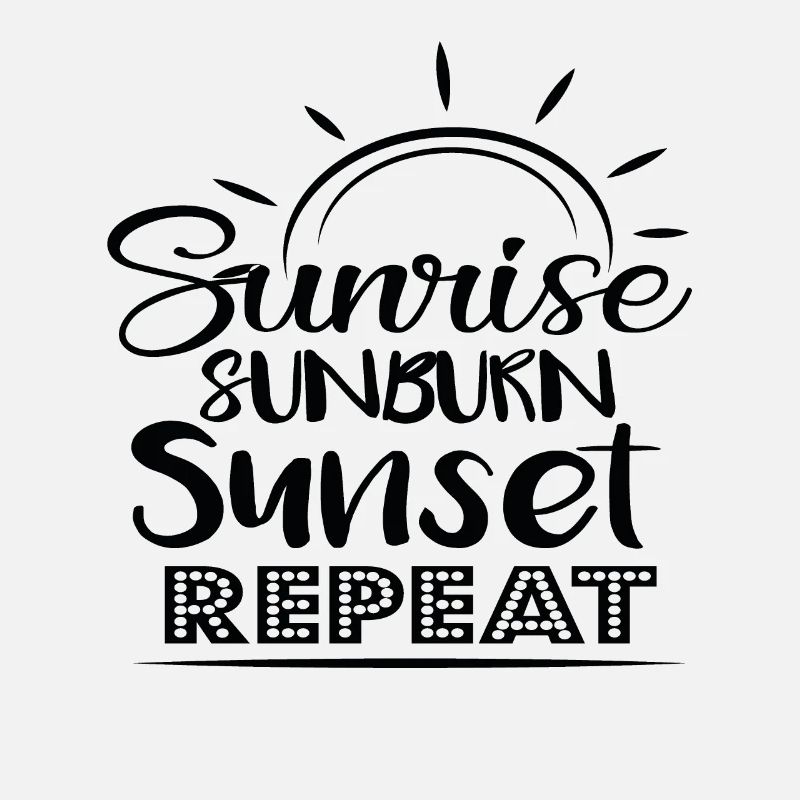 Lever de soleil Coup de soleil Coucher de soleil Répéter les citations d’été