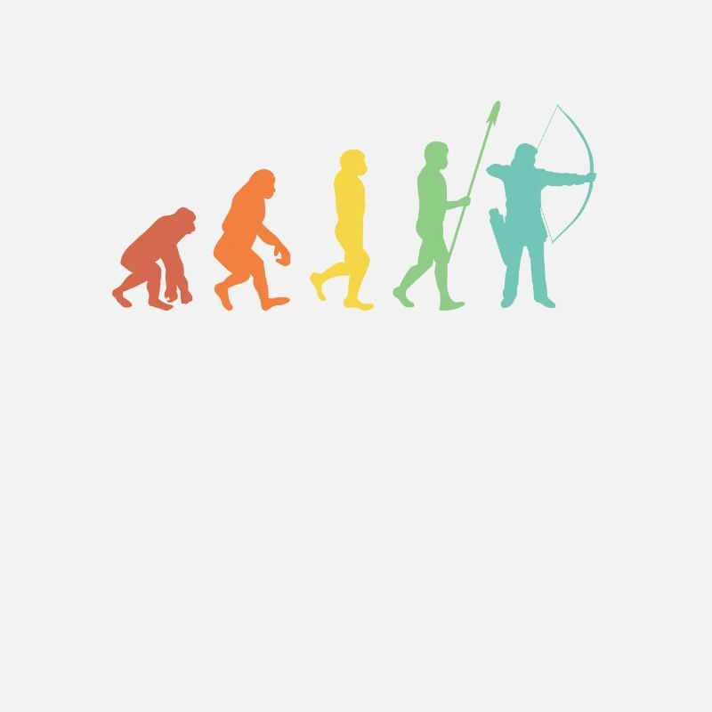Evolution Bogenschießen Bogenschütze Pfeil Bogen