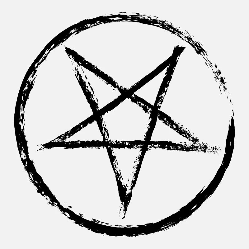 Abgenutztes Pentagramm