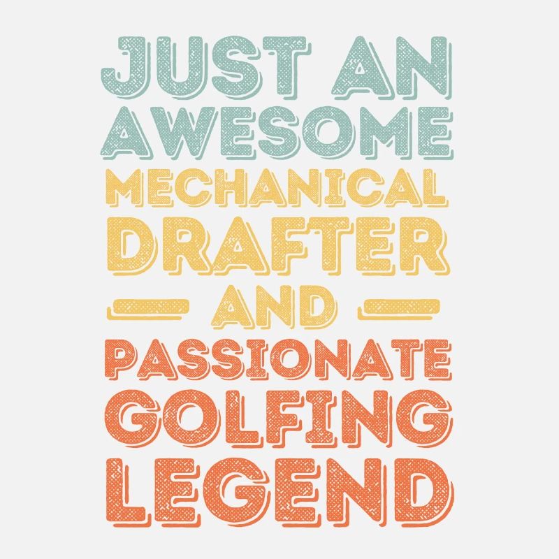 Technical draughtsman Golf retro