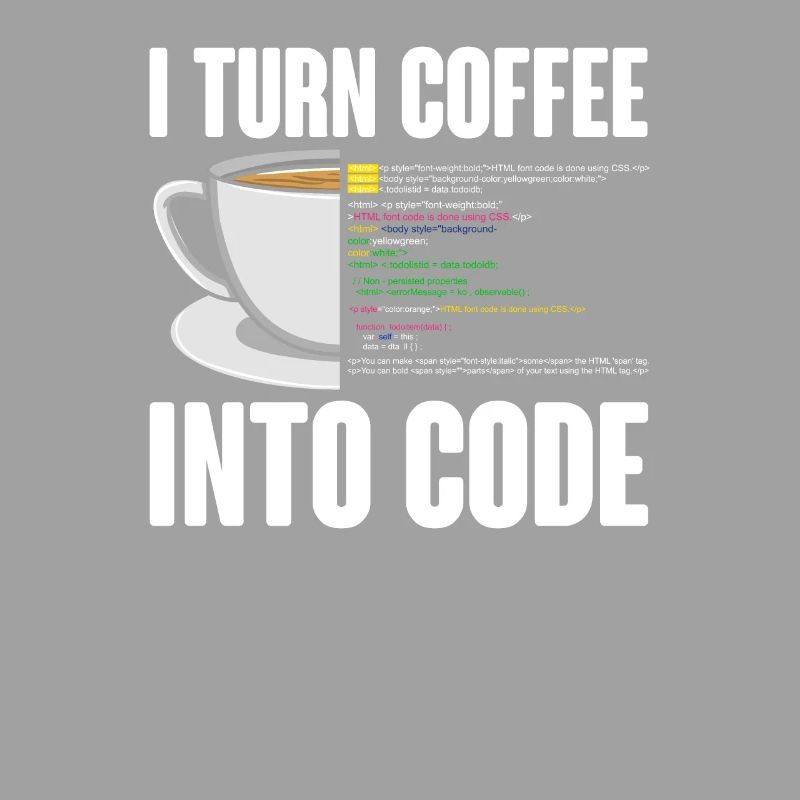 Funny Computer Coffee Programmer Design