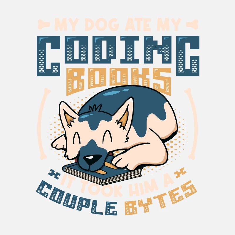 Dog Bytes Code Programmation de blagues informatiques