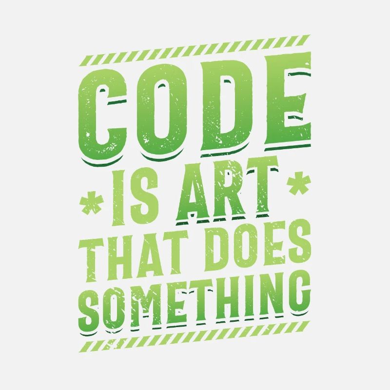 Code is an art that does something, programming