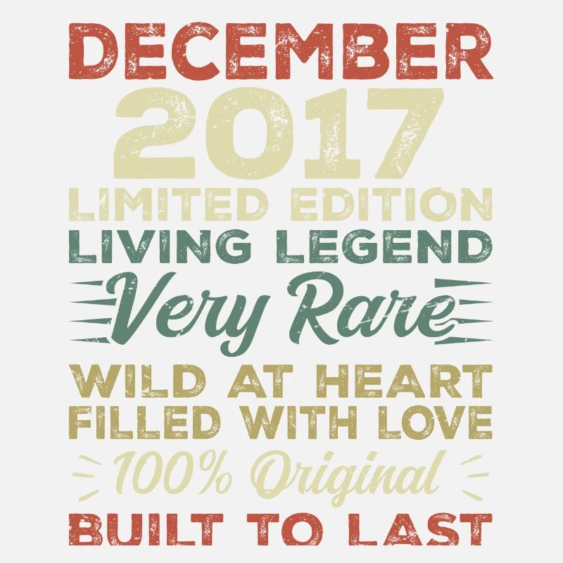 Décembre 2017 - Anniversaire Décembre 2017 année