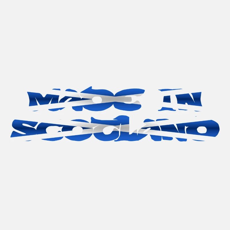 Fait en cadeau de conception de texte de couleur de drapeau d'Écosse