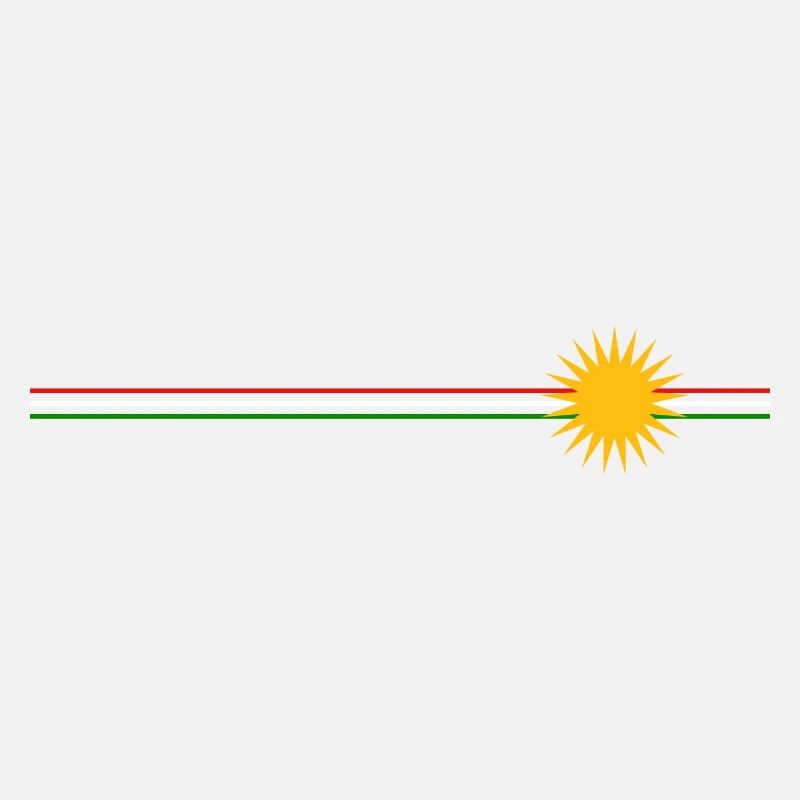 Rayures kurdes avec soleil